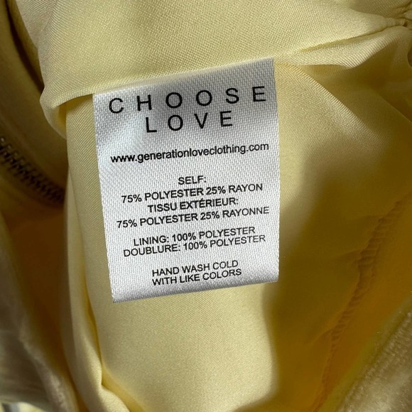 Generation Love Revolve Blair Bomber Puff Sleeves Sweater Yellow Size XL - Picture 7 of 8